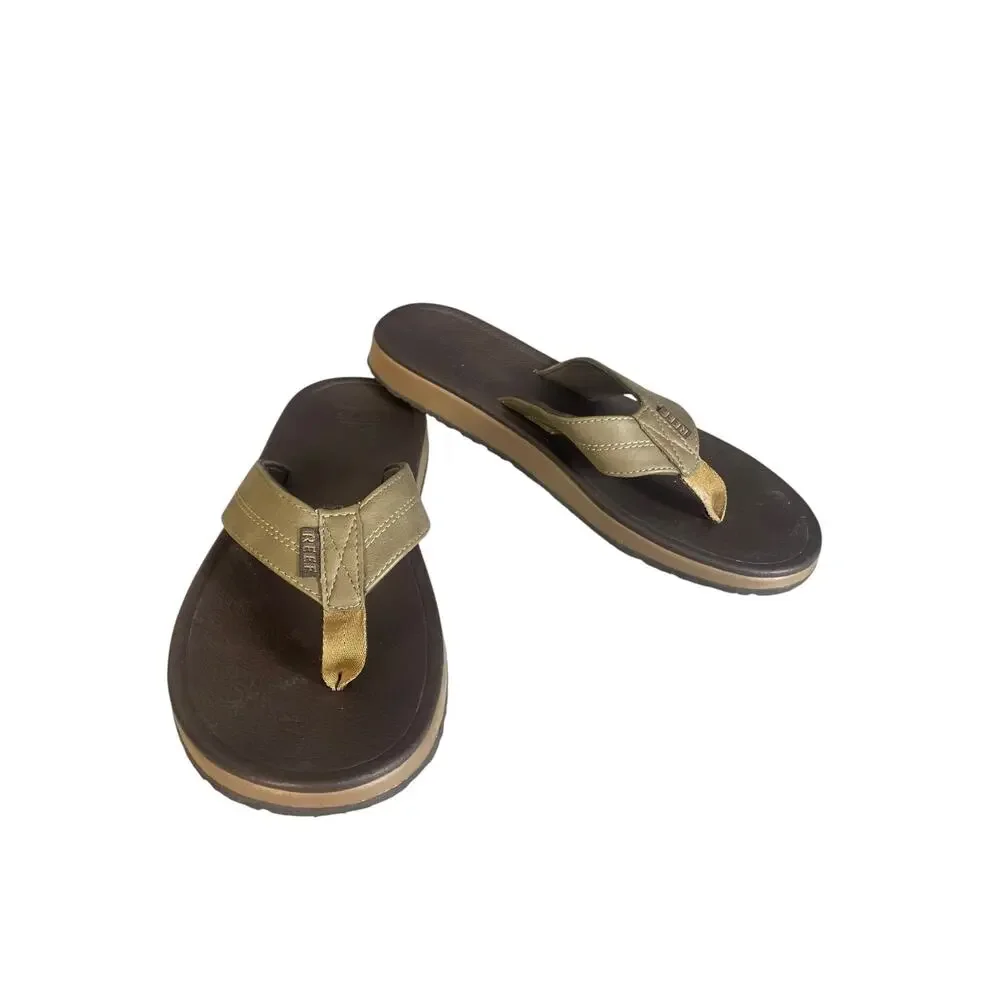 Reef Men’s Journeyer Brown Cushion Flip Flop Sandals Size-10